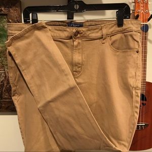 Old Navy Rockstar Mid-Rise Khaki Jeans